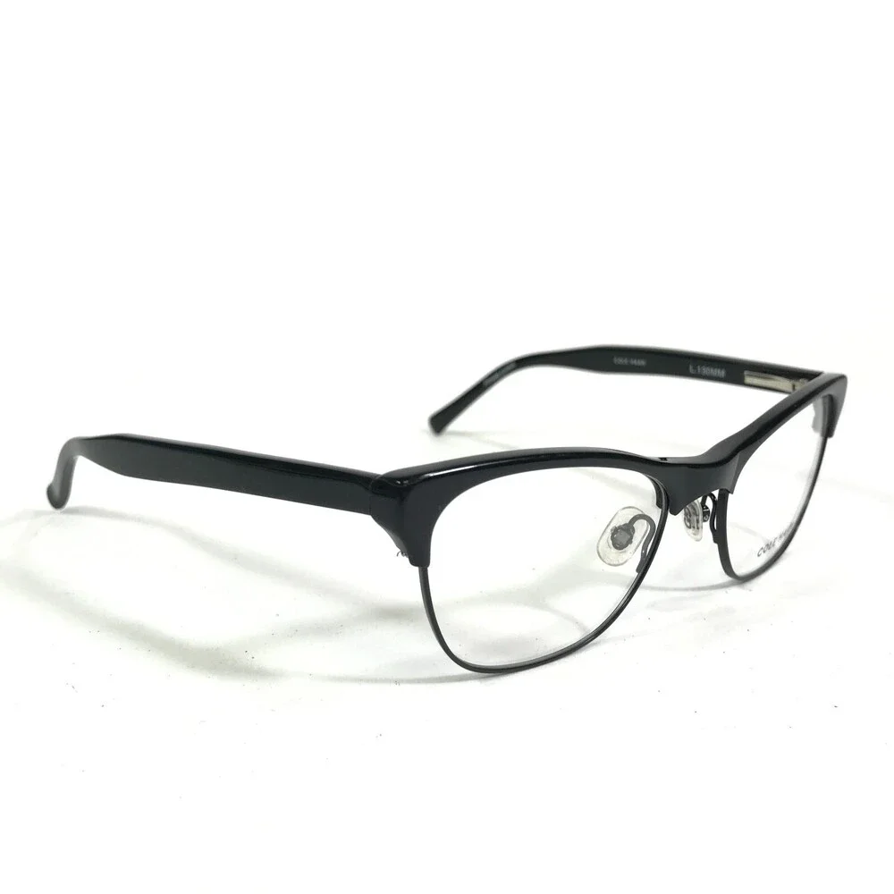 Cole Haan Petite Eyeglasses Frames CH 1031 BLACK Cat Eye Full Rim 50-17-130